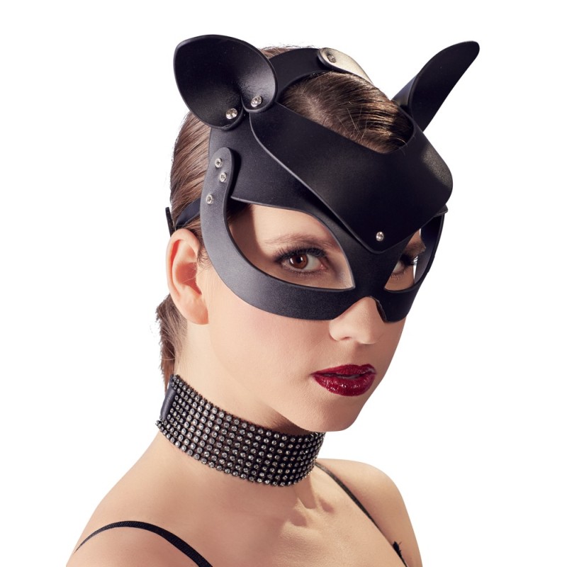 Bad Kitty Cat Mask Rhinestones